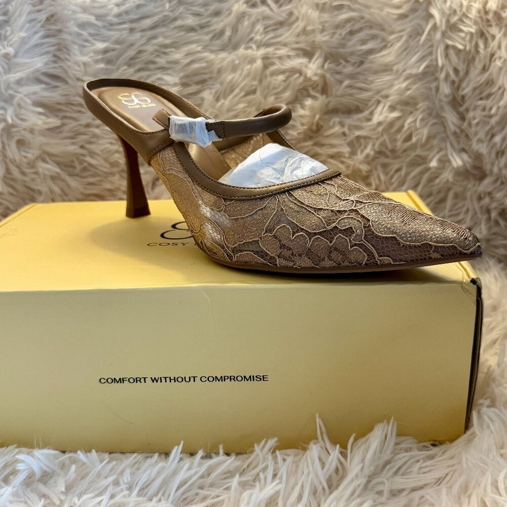 *NEW* Cosy Island Size 9.5 | GraceLithe Pointed Toe Heeled Mule